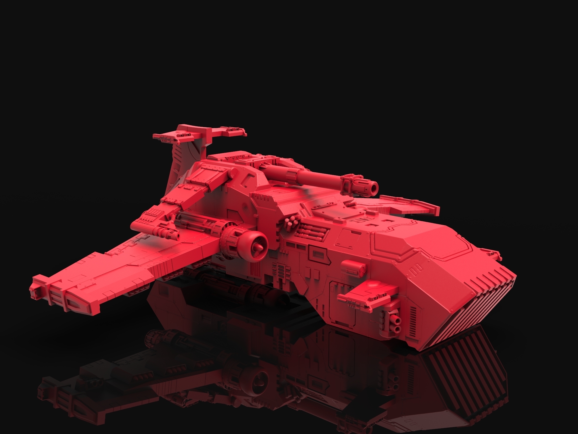 3D file Scifi Gunship・3D printable model to download・Cults